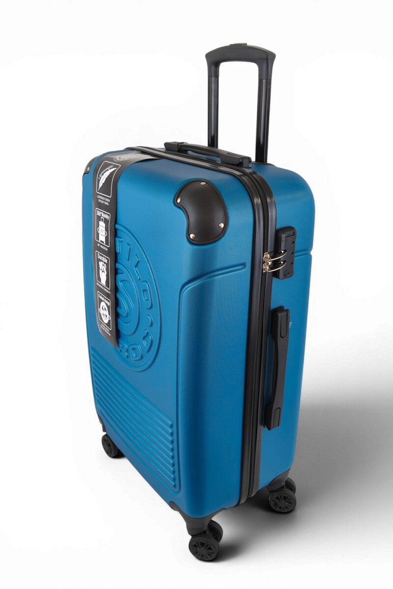 Valija mediana ABS (fibra) de 24" Azul
