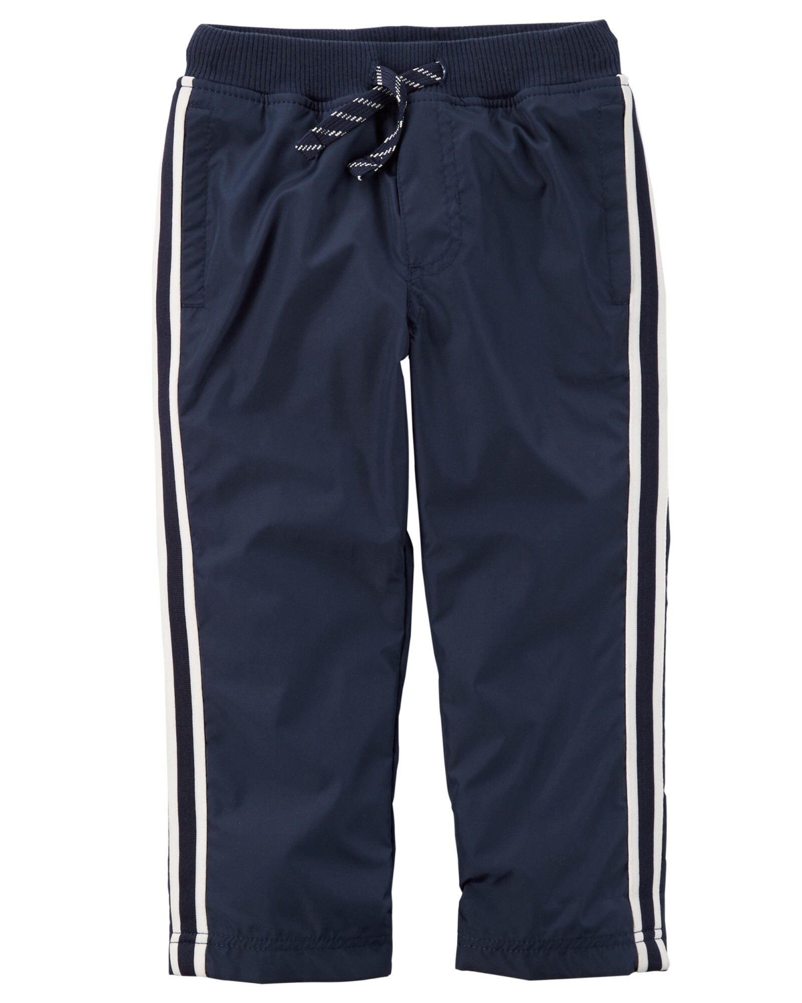 Pantalón deportivo con cordón y líneas laterales 0