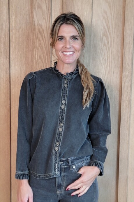 Camisa Mili Denim Negro