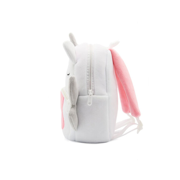 Mochila Infantil Animales De Peluche Niños Escuela 3d Variante Color Unicornio Rosa