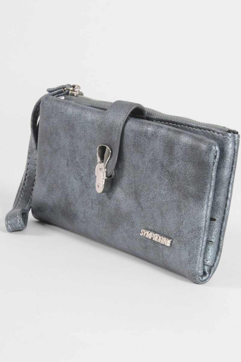 Billetera hook con strap azul