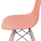 Kit X2 Silla Eames DKR Base En Madera Naranja