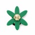 Jibbitz Retro Green Spinner Flower Multicolor