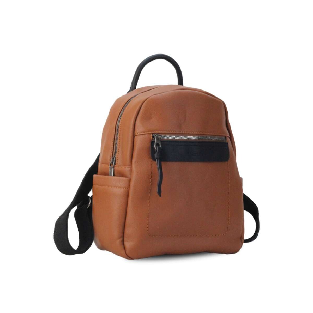 Mochila Johannesburgo - Caramelo C/ Negro 