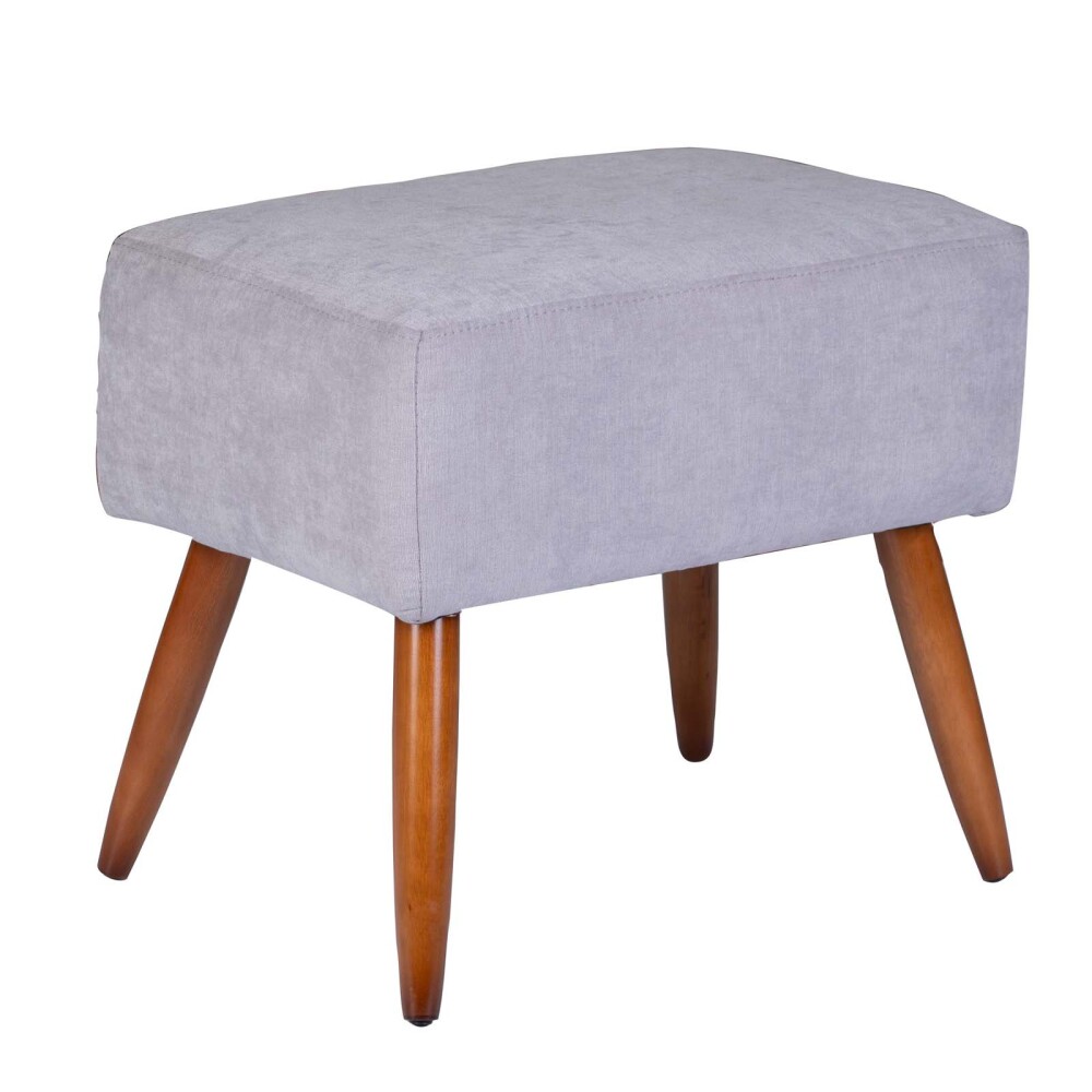 BUTACA TELA-Y-MADERA GRIS AGATA