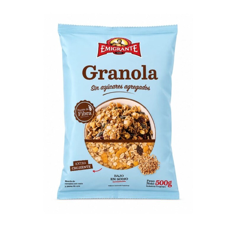 GRANOLA SIN AZÚCAR 500G GRANOLA SIN AZÚCAR 500G