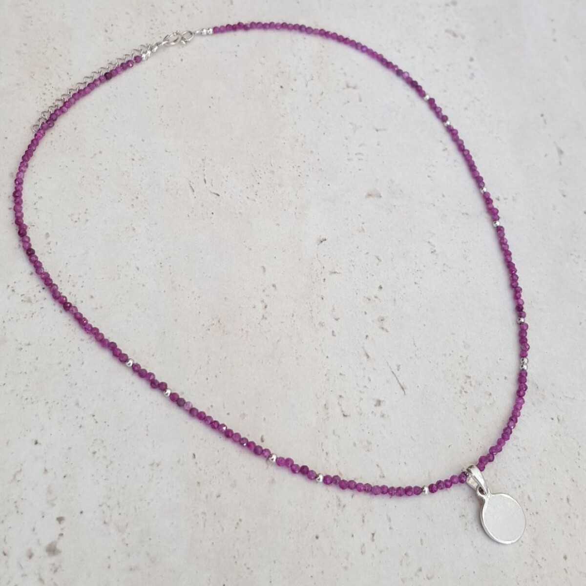 Collar Lady Rubí - Plata 925 