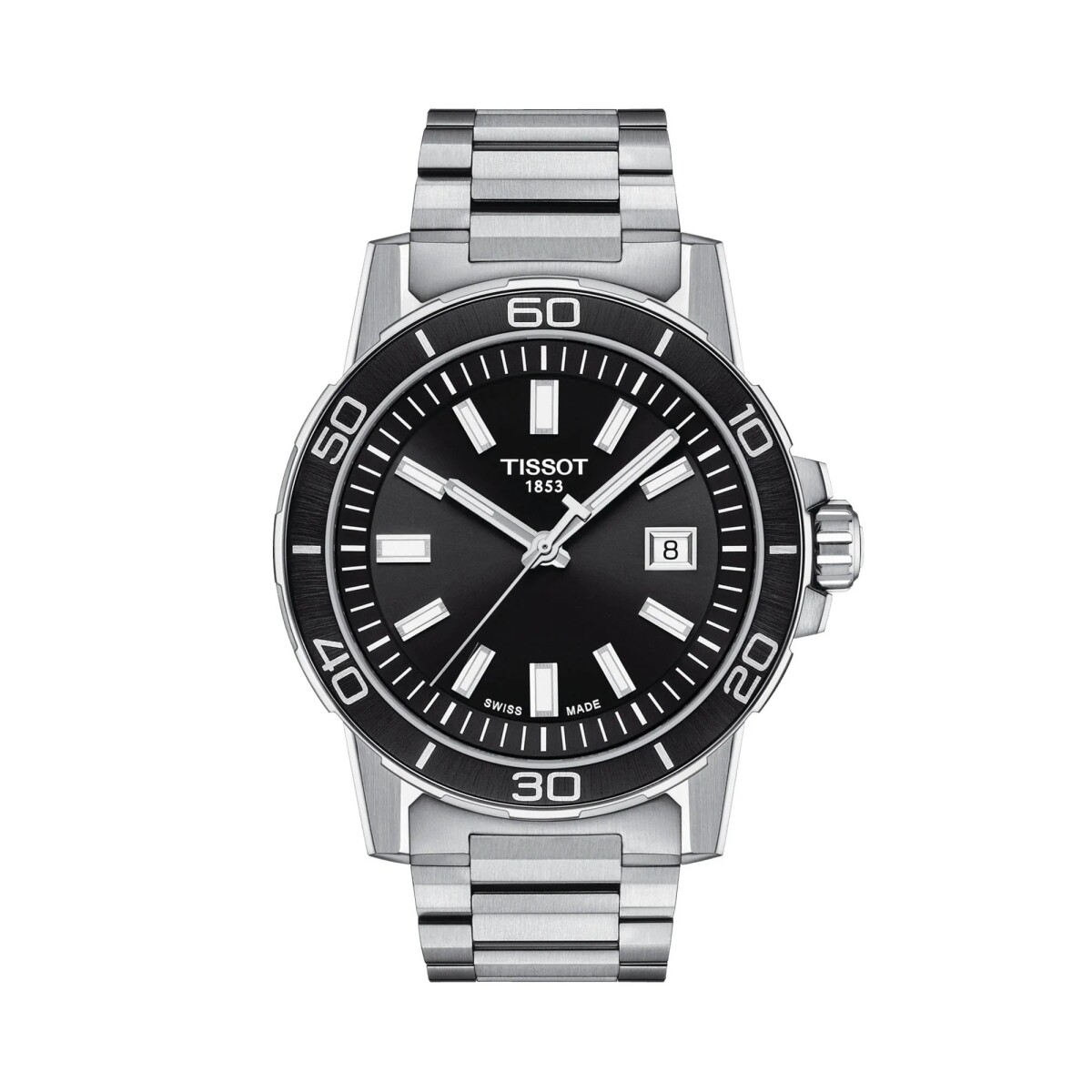 Reloj Tissot T1256101105100 Supersport Gent Para Hombre De Acero Plateado 