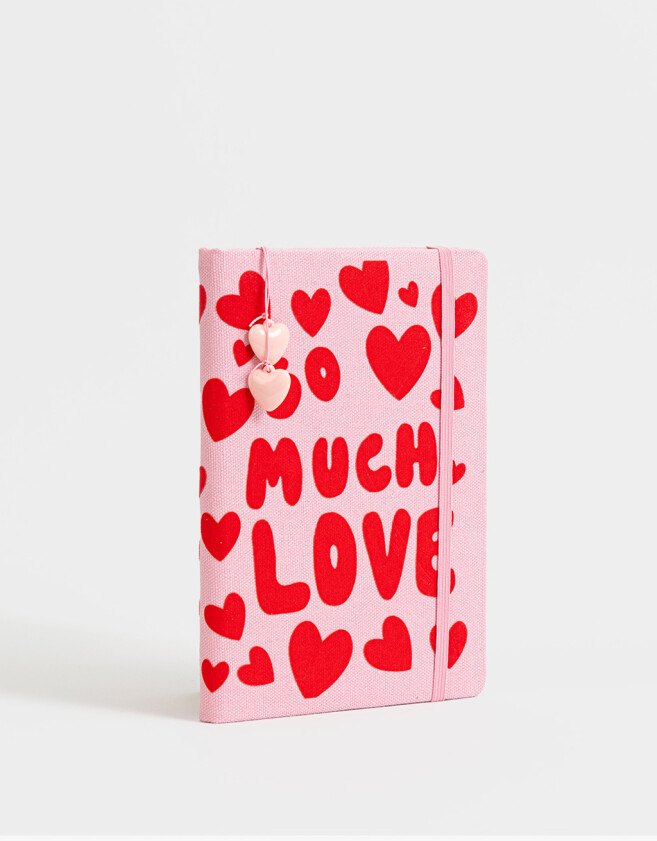 Anotadores Cuadernos y Memos Corazón Cuaderno A5 "much Love" - Combinacion Bicolor