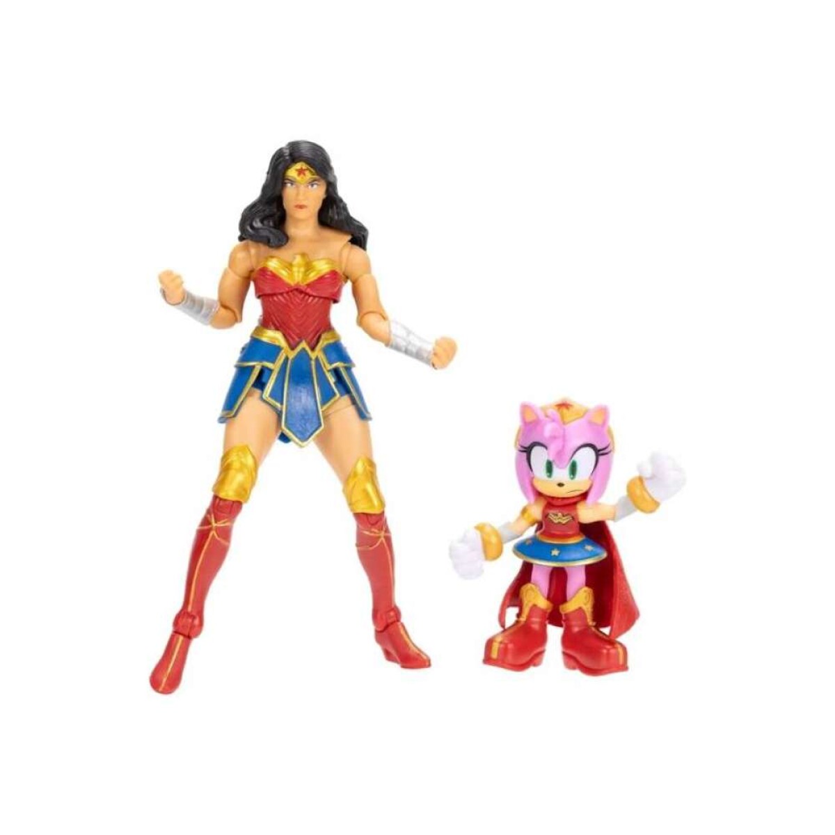 Figura DC x Sonic The Hedgehog - Wonder Woman & Amy 