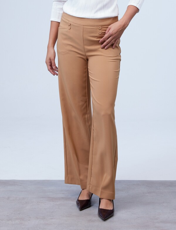 Pantalon Wide Leg TOSTADO