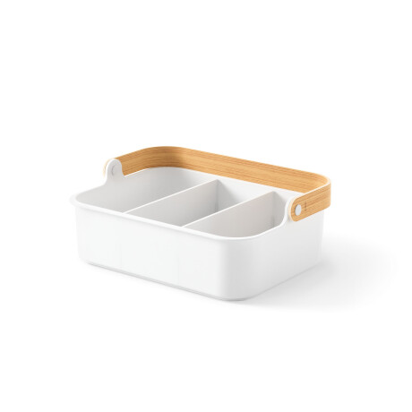 CONTENEDOR APILABLE BLANCO PLÁSTICO RECICLADO BELLWOOD BIN L