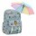Set Mochila Escolar Infantil p/ Laptop y Bolsillos + Paragua Celeste