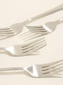 Tenedor Olivo Set 4 Un. Plateado Color Unico