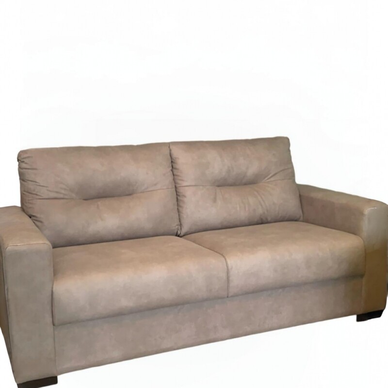 SOFA 2 CUERPOS - TAPIZADO TELA PET FRIENDLY MARRÓN CLARO SOFA 2 CUERPOS - TAPIZADO TELA PET FRIENDLY MARRÓN CLARO