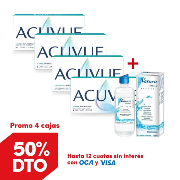Acuvue Multifocal Oasys - 4 cajas + Renú Natura Acuvue Multifocal Oasys - 4 Cajas + Renú Natura