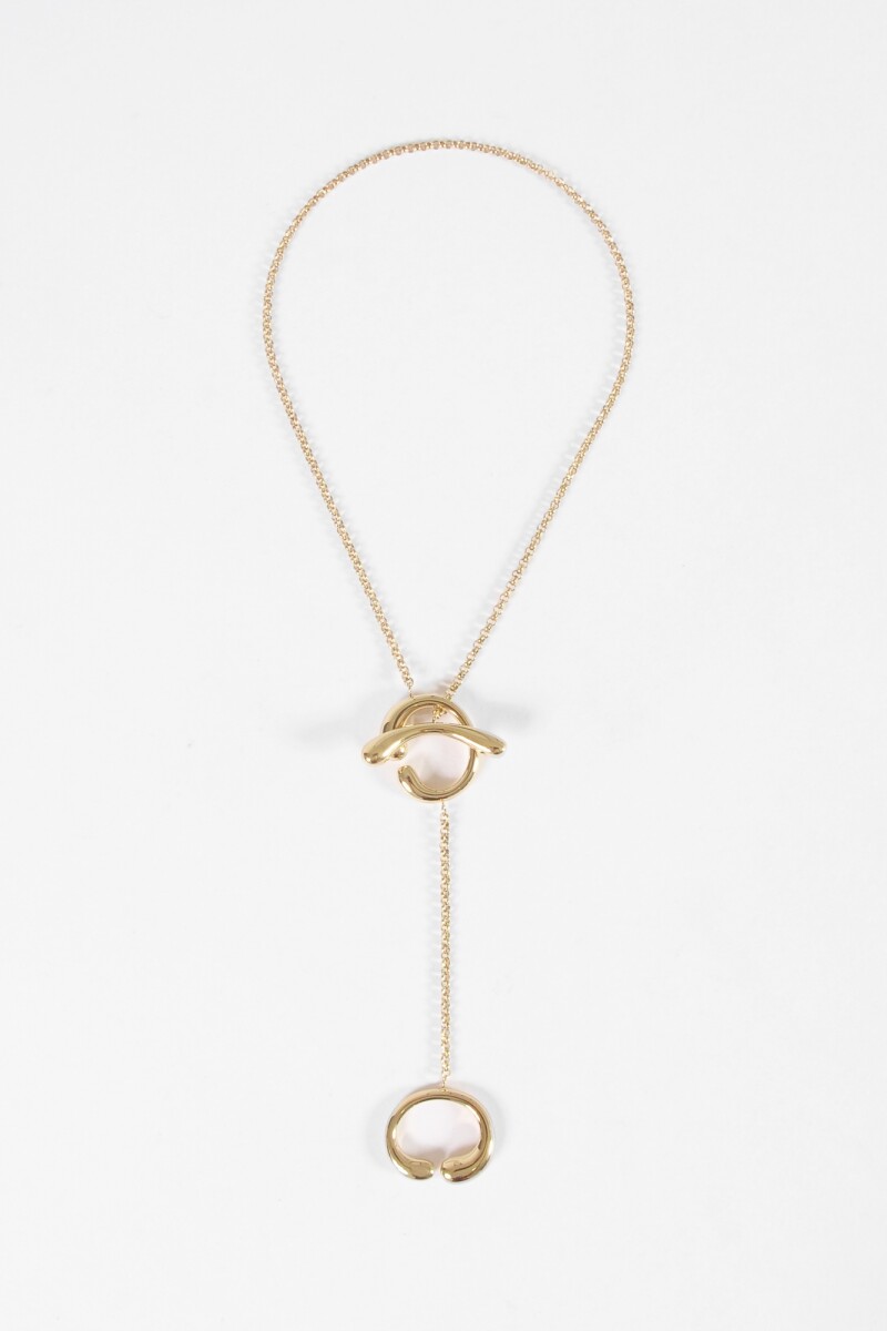 Collar acero regulable dorado