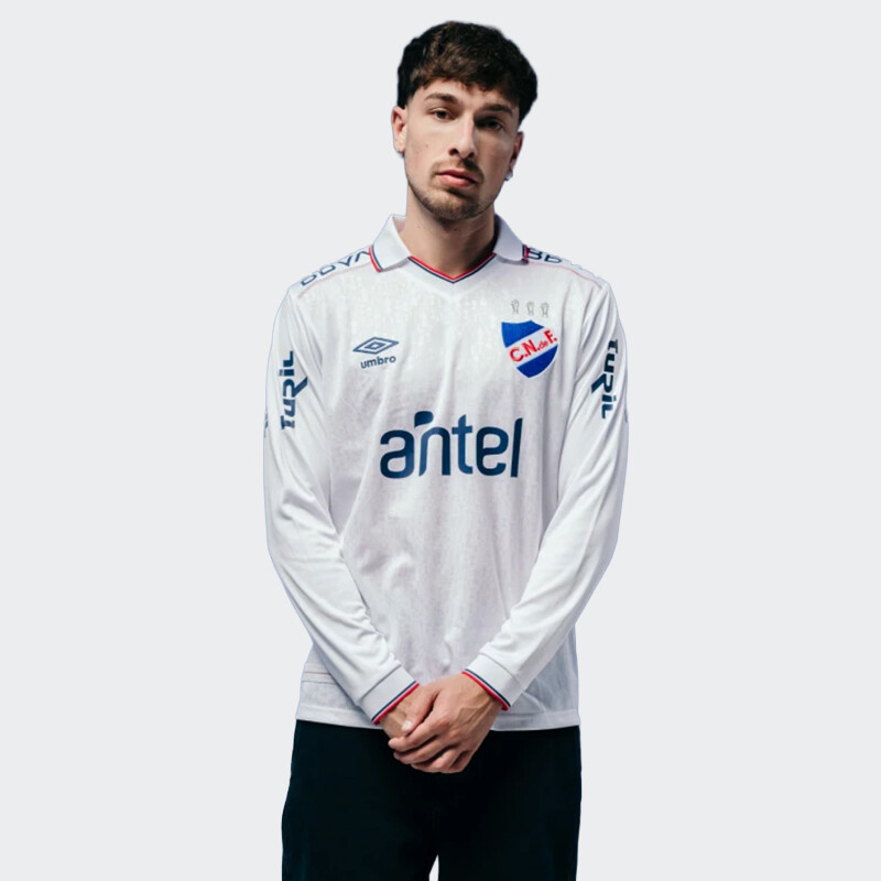 Camiseta Umbro Manga Larga Home 2026 Nacional Blanco