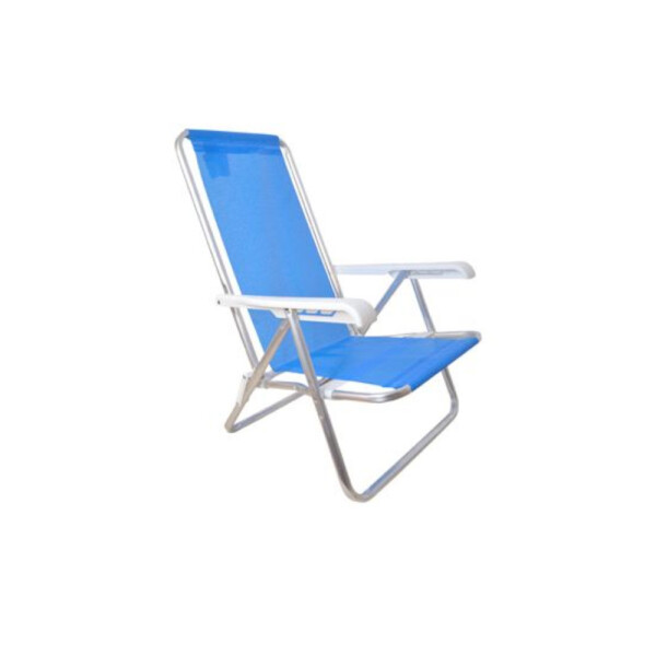 SILLA RECLINABLE 4 POSICIONES ALUMINIO SANNET AZUL AZUL