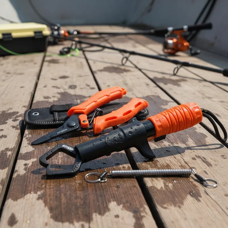 Set Kit De Pesca Pinza + Alicate De Anzuelos Mosquetón Set Kit De Pesca Pinza + Alicate De Anzuelos Mosquetón