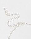 Cadena Corta con Dije Strass Collar Con Dije De Gota - Plateado Rodio