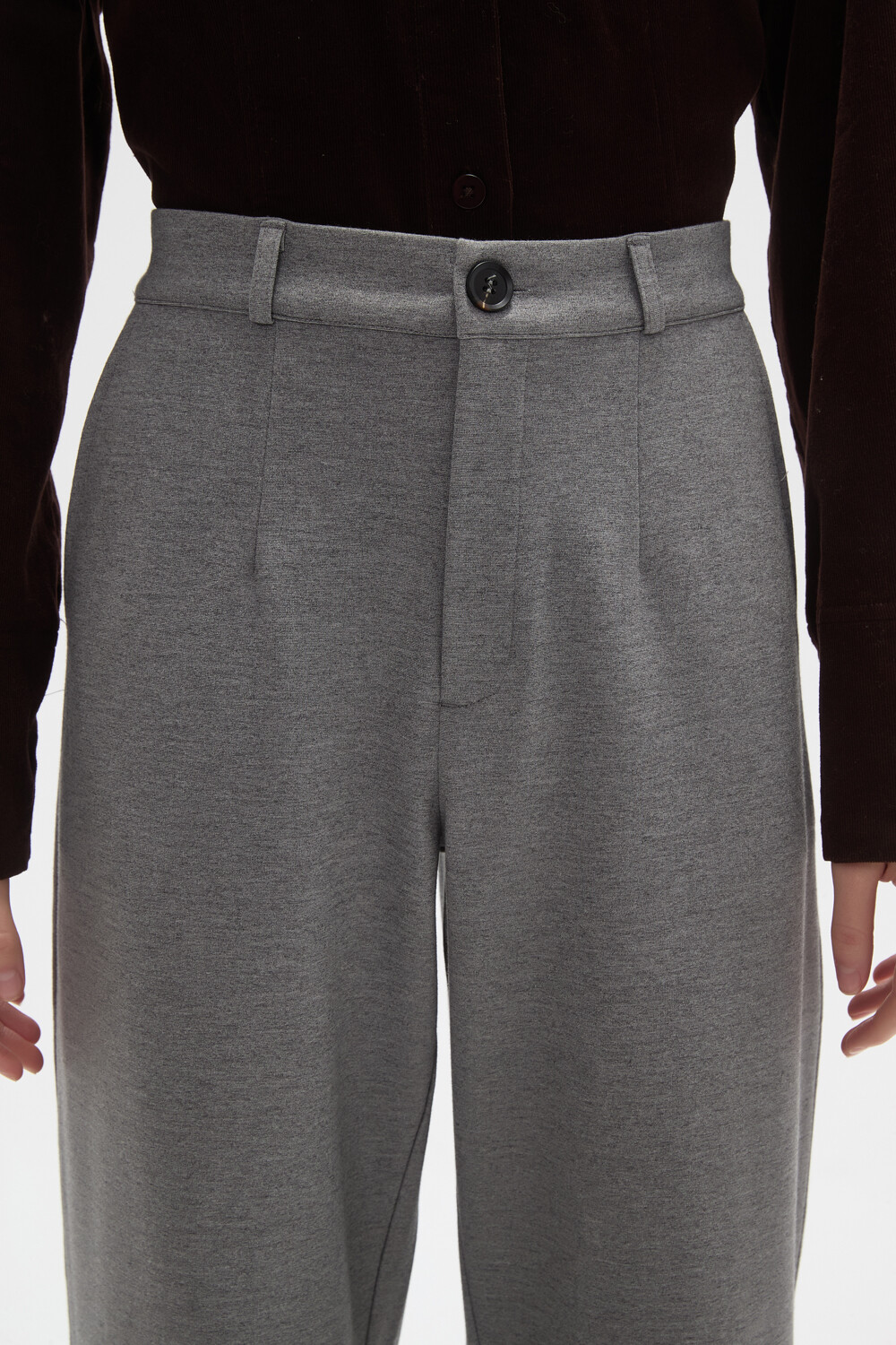 Pantalon Olaco Gris Melange Oscuro