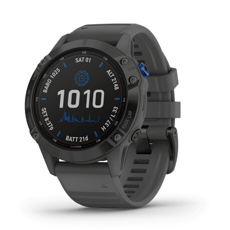 Smartwatch Garmin Fenix 6 Pro Solar 1.3' 47mm GPS Bluetooth Wi-Fi Black