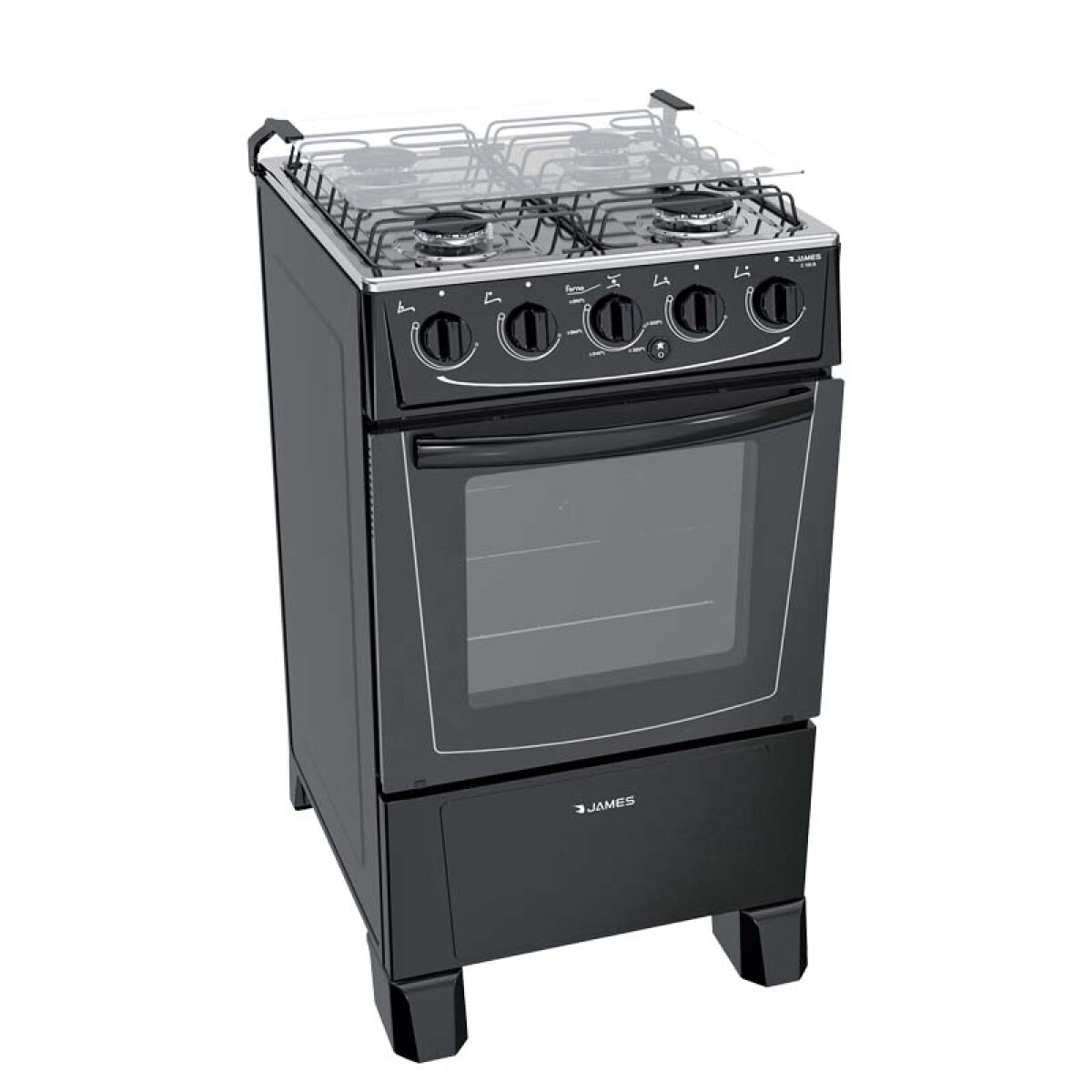 Cocina a Gas JAMES C105 - Negro 