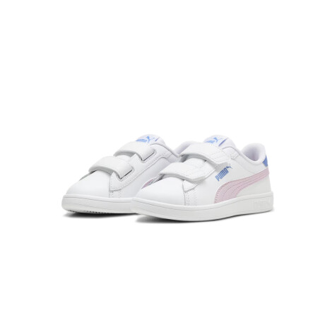 Championes Puma Smash 3.0 L V de niño White & Pink