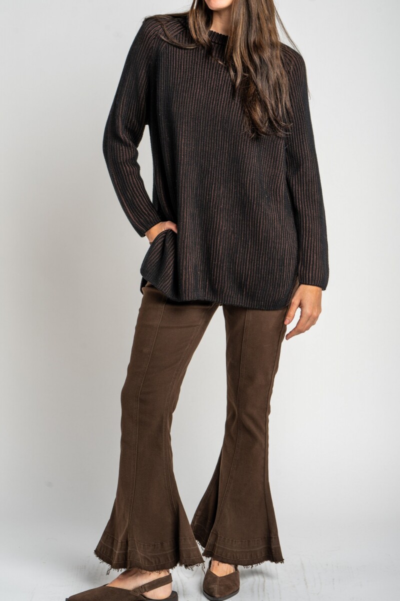 Sweater Texturado Negro