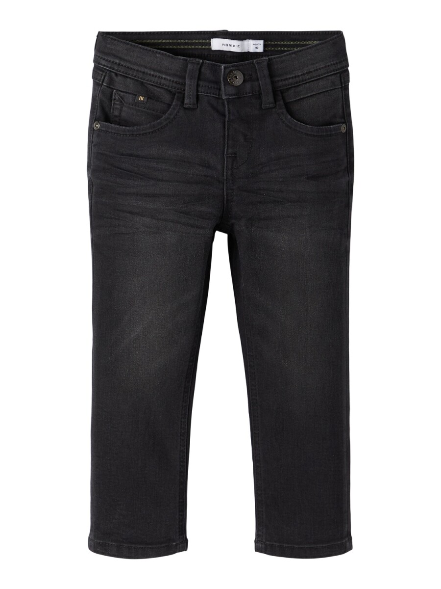 Jeans Regular - Black Denim 
