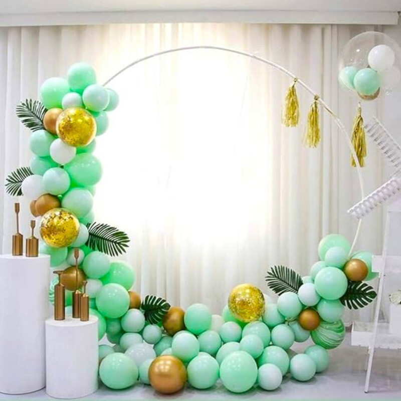 Medio Arco de globos Pastel Verde