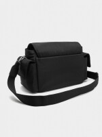 Bolso Bandolera De Nylon Con Solapa negro