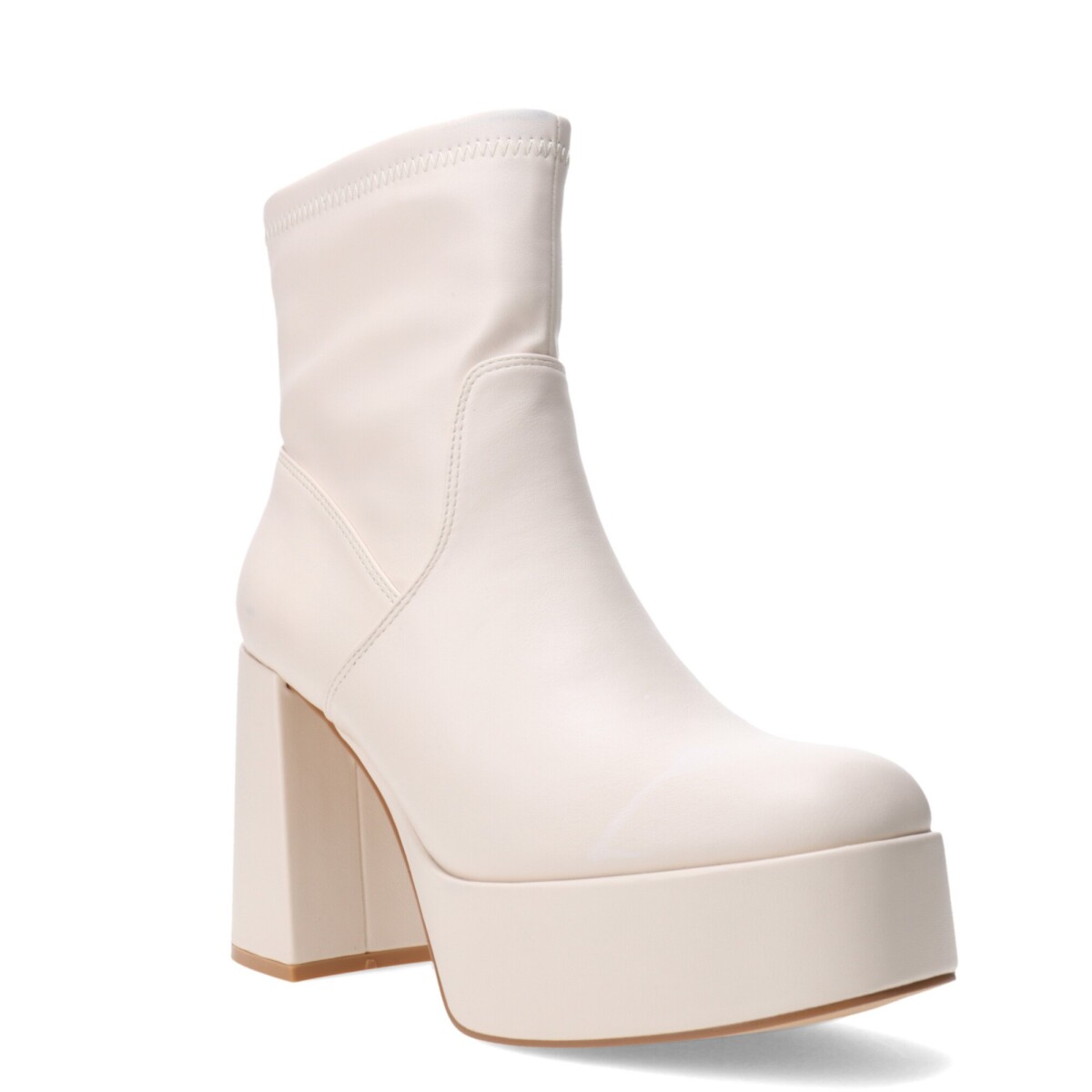Botas de Mujer Miss Carol PLACID con simil cuero elastizado - Blanco Hueso 