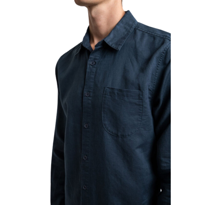 Camisa Rhythm Classic Linen - Azul Camisa Rhythm Classic Linen - Azul