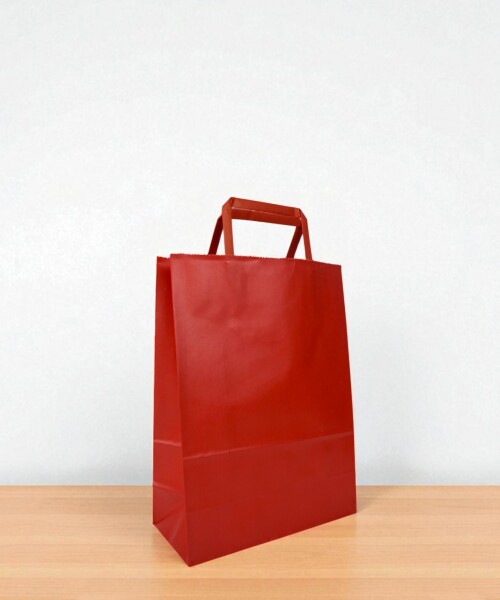 Bolsa lisa acuario 22x10x30 cm ROJO
