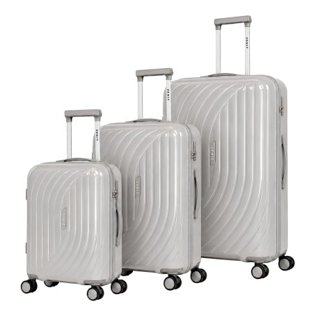 Set x3 Valijas Zenit Florencia Plateado