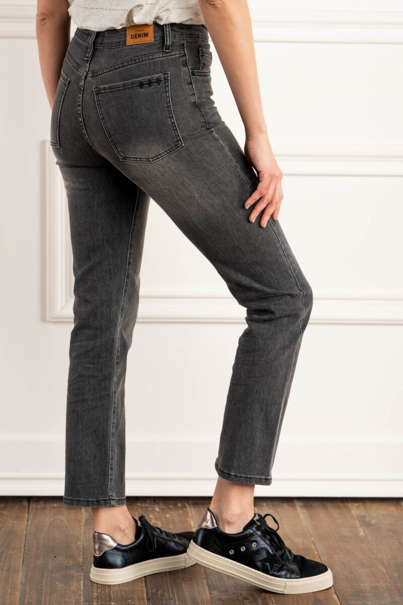 Jean Recto Denim Gris