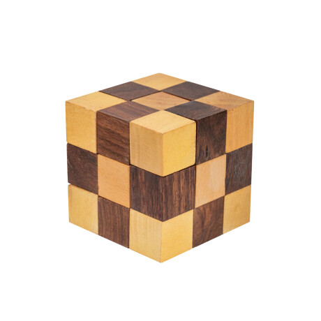 JUEGO CUBO MARRÓN MADERA 3646