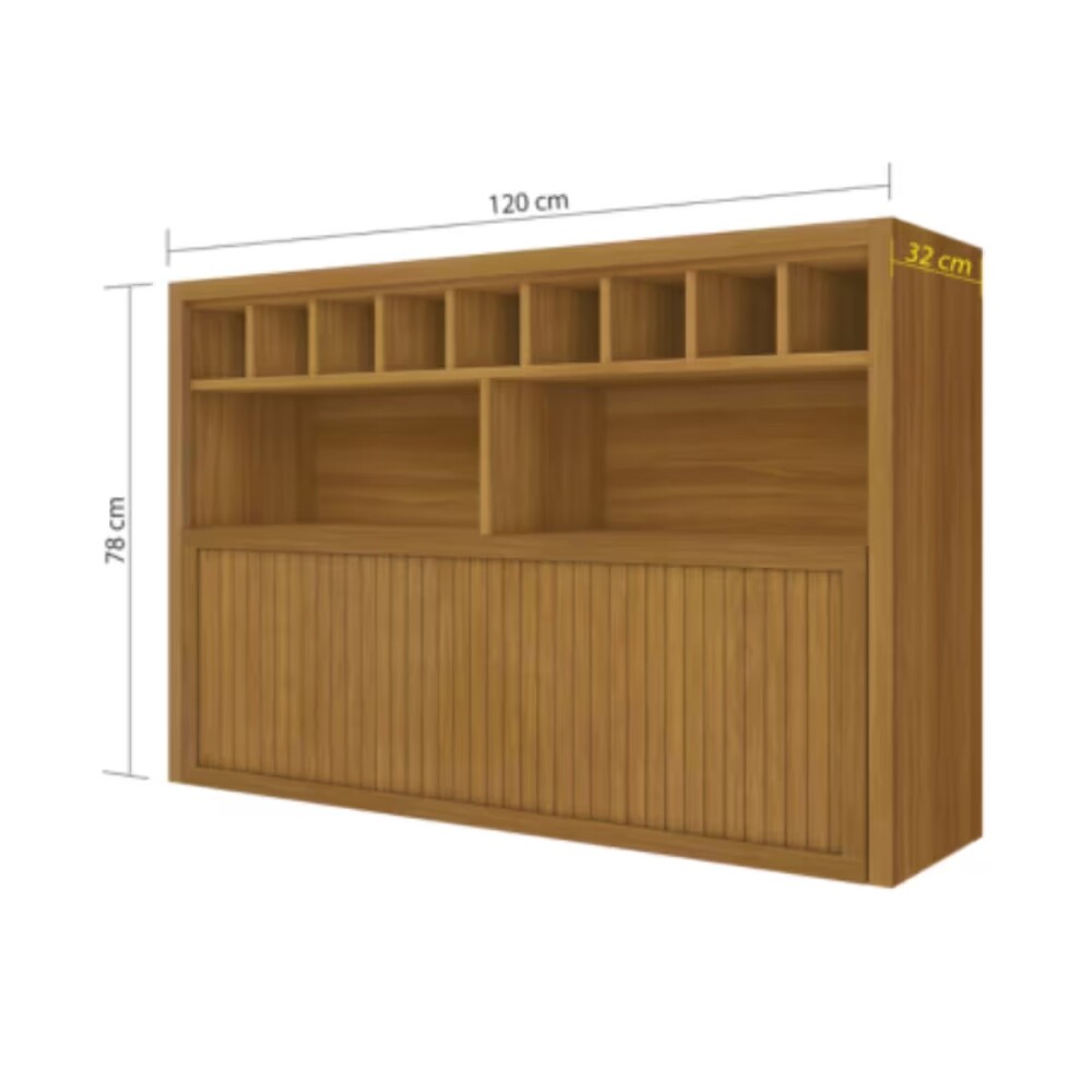 Aéreo Baronesa 120 cm freijo 1 puerta Aéreo Baronesa 120 Cm Freijo 1 Puerta