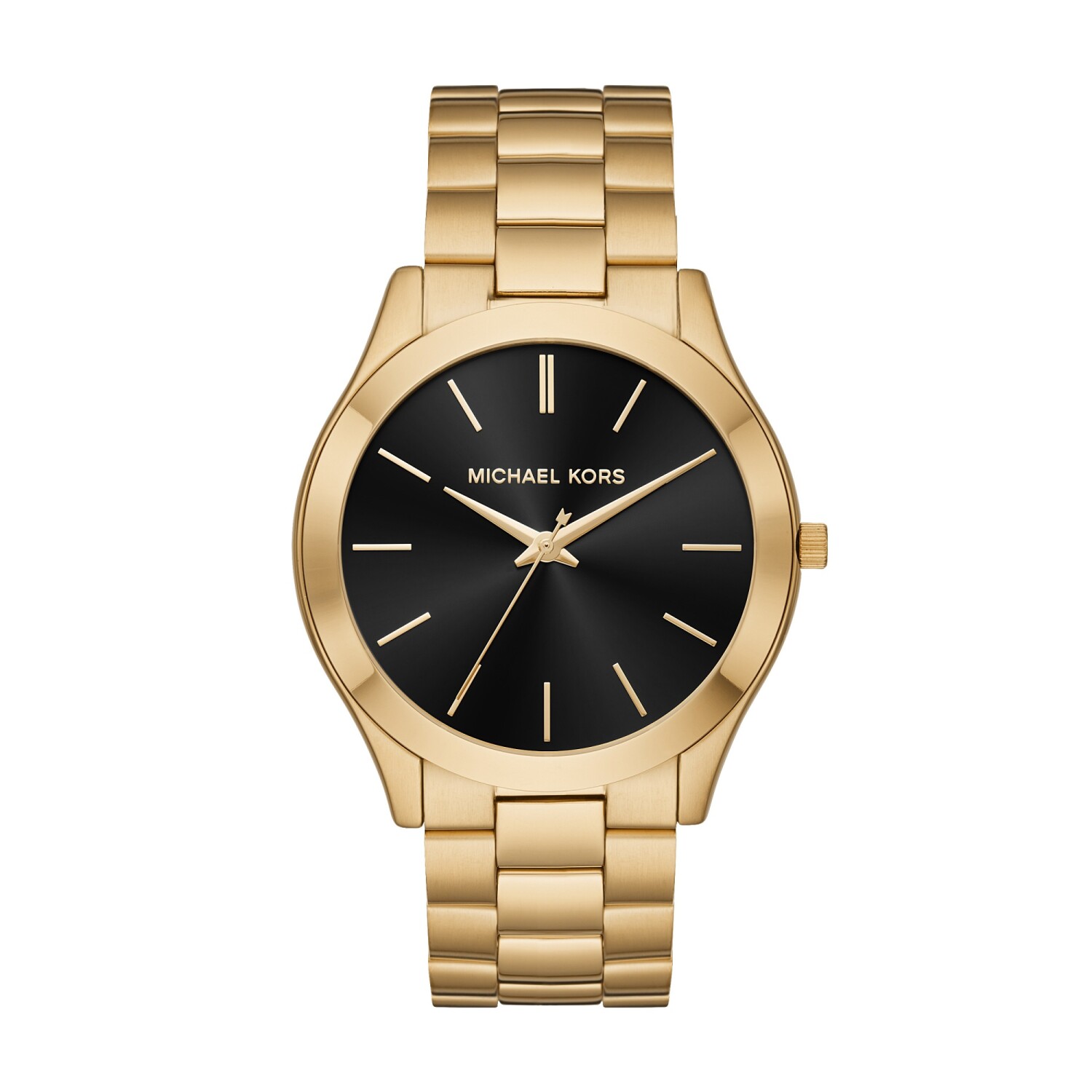Reloj MICHAEL KORS SLIM RUNWAY Acero Dorado Esfera 44mm — WatchMe