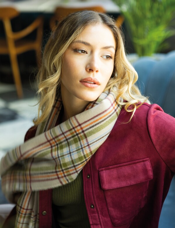 Bufandon Cuadrille BEIGE/MULTI