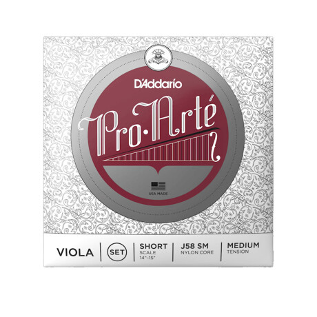 Encordado Viola Daddario Proarté J58 Sm Short Encordado Viola Daddario Proarté J58 Sm Short