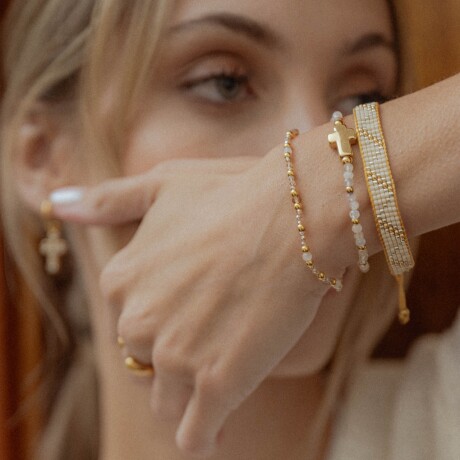 Pulsera LUCIA tejida - beige Pulsera LUCIA tejida - beige