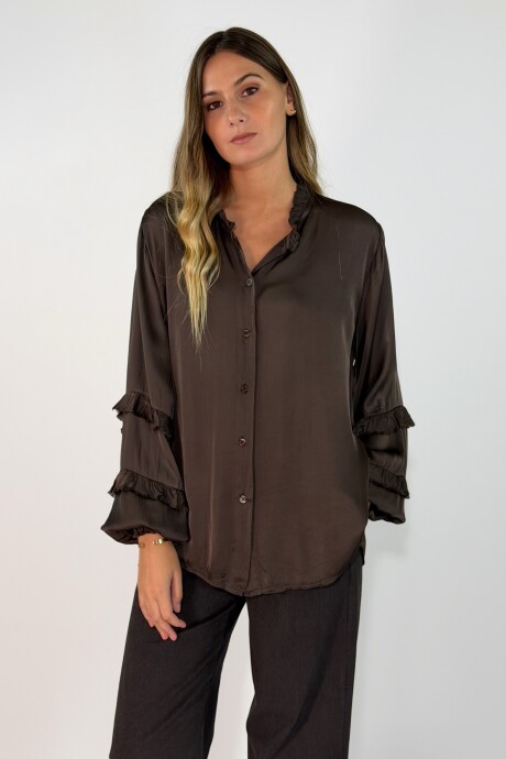 CAMISA SERORA Chocolate