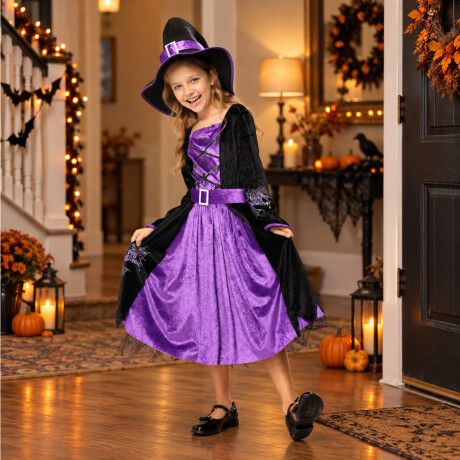 Disfraz Bruja Infantil Violeta