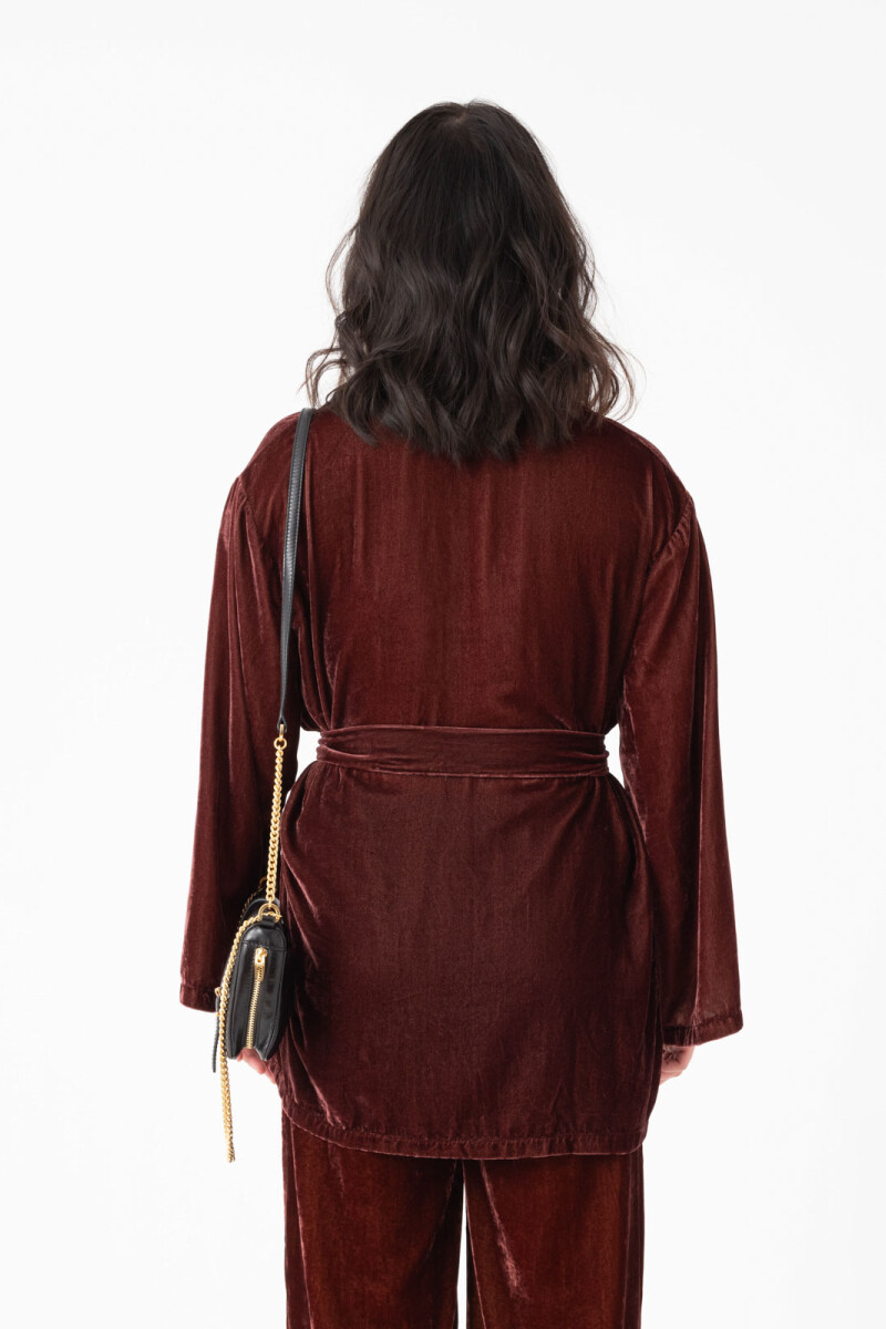 KIMONO EN VELVET Violeta