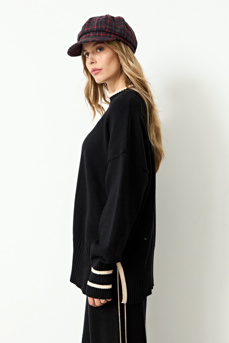 Sweater rib negro