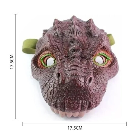 Set Disfraz Máscara y Garras de Dinosaurio T-Rex para Niños Chocolate