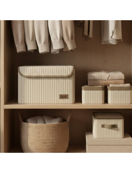 CAJA ORGANIZADOR REC C/TAPA 40X30XH22CM PANA CRUDO CAJA ORGANIZADOR REC C/TAPA 40X30XH22CM PANA CRUDO